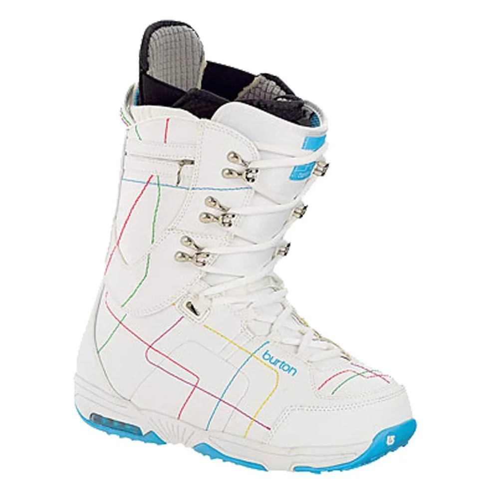 NEW Burton Sapphire Snowboard Boots!  Size 4 Euro 34  White Traditional Lace
